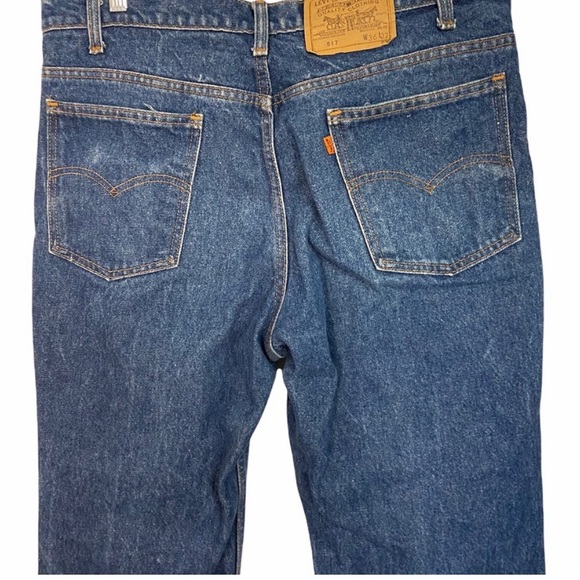 Vintage Levis 517 Orange Tab Dark Wash Jeans - Picture 5 of 13